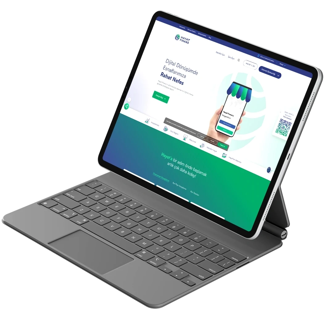 Hayat Finans Katılım Bankacılığı Website Image